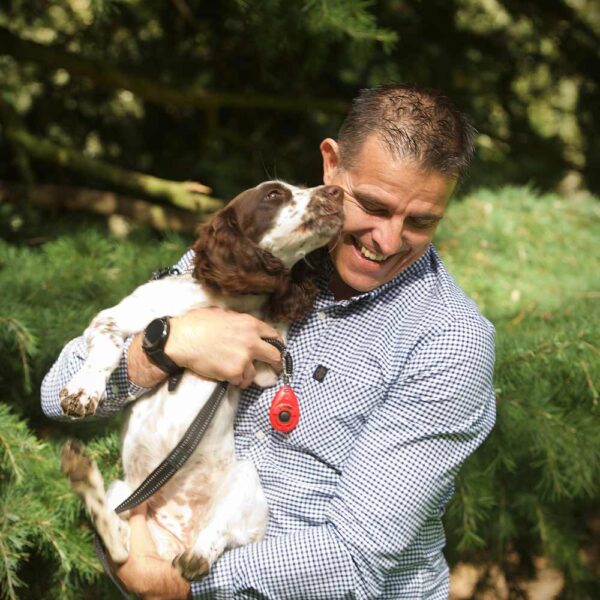 Chris and dog